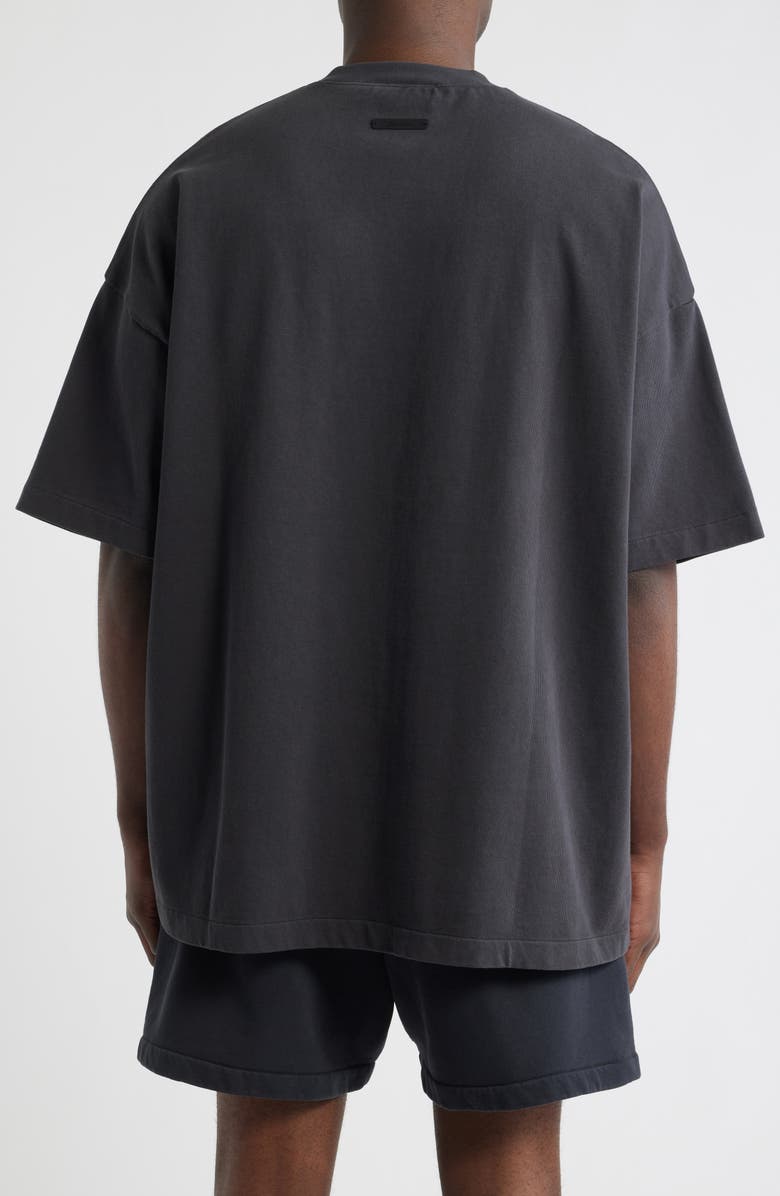 Fear of God Essentials Signature '90s Short Sleeve Logo T-Shirt, Alternate, color, Faded Black