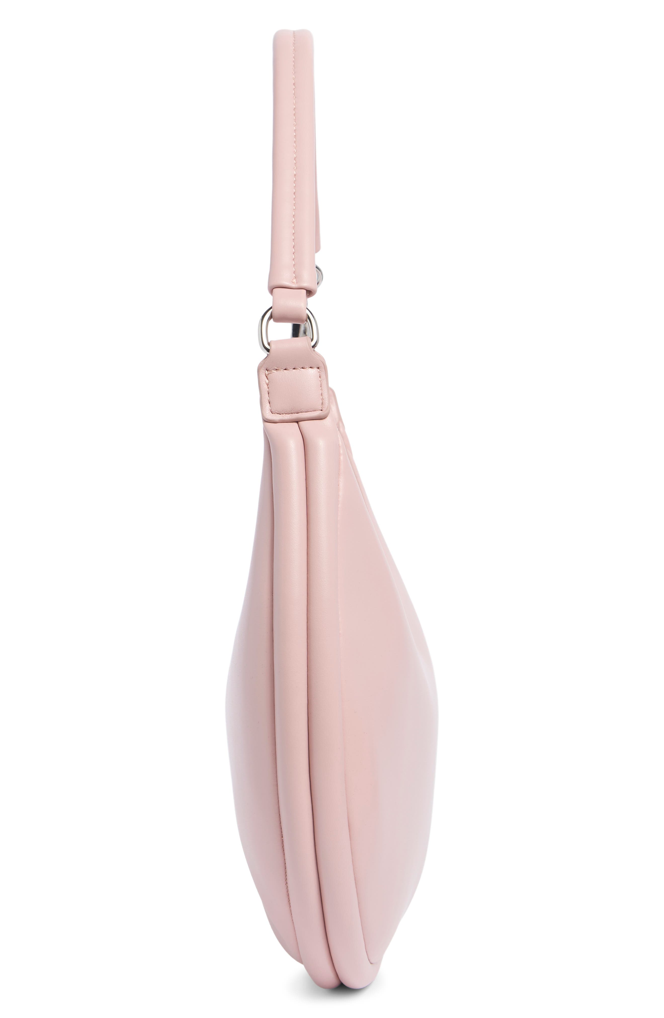 Convertible Faux Leather Shoulder Bag, Alternate, color, ROSE