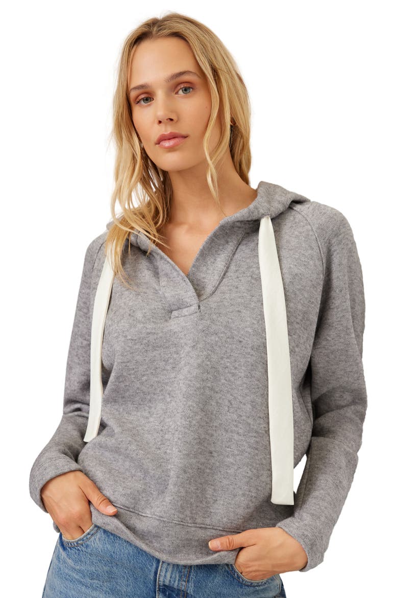 Dania Contrast Hoodie, Alternate, color, GRAY