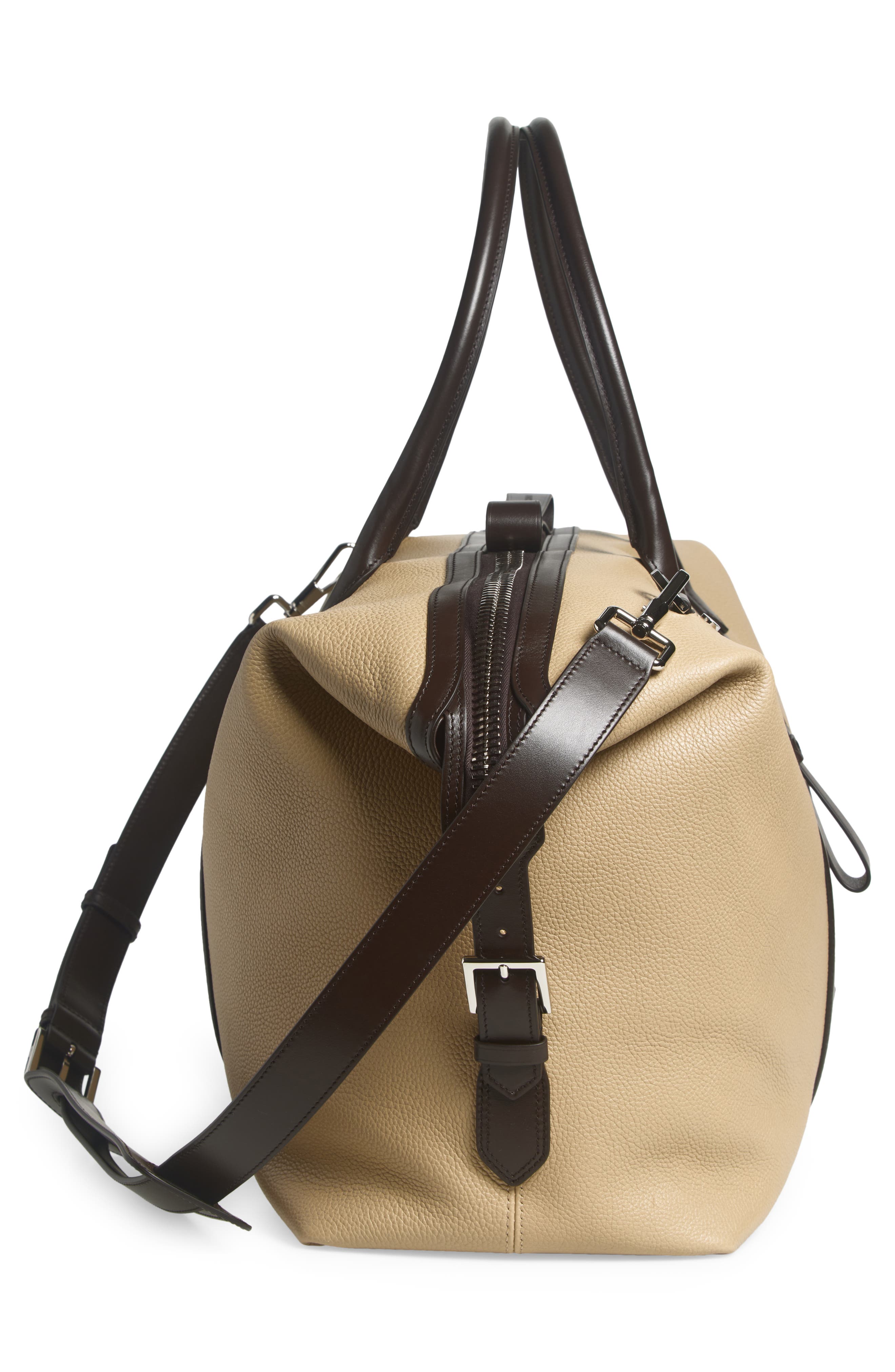 TOM FORD Buckley Leather Weekend Bag, Alternate, color, 