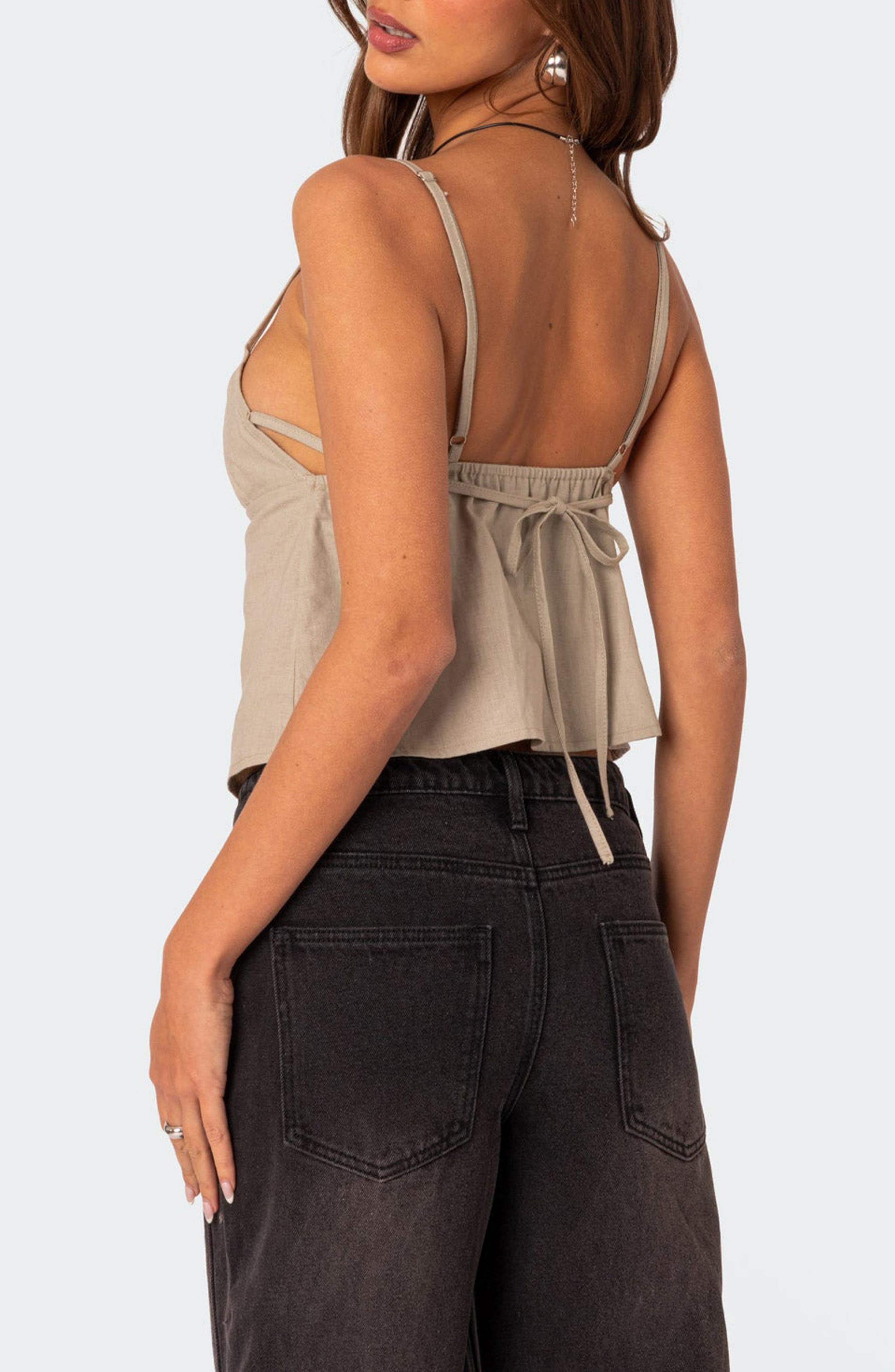 Tie Back Cotton Camisole - image 2