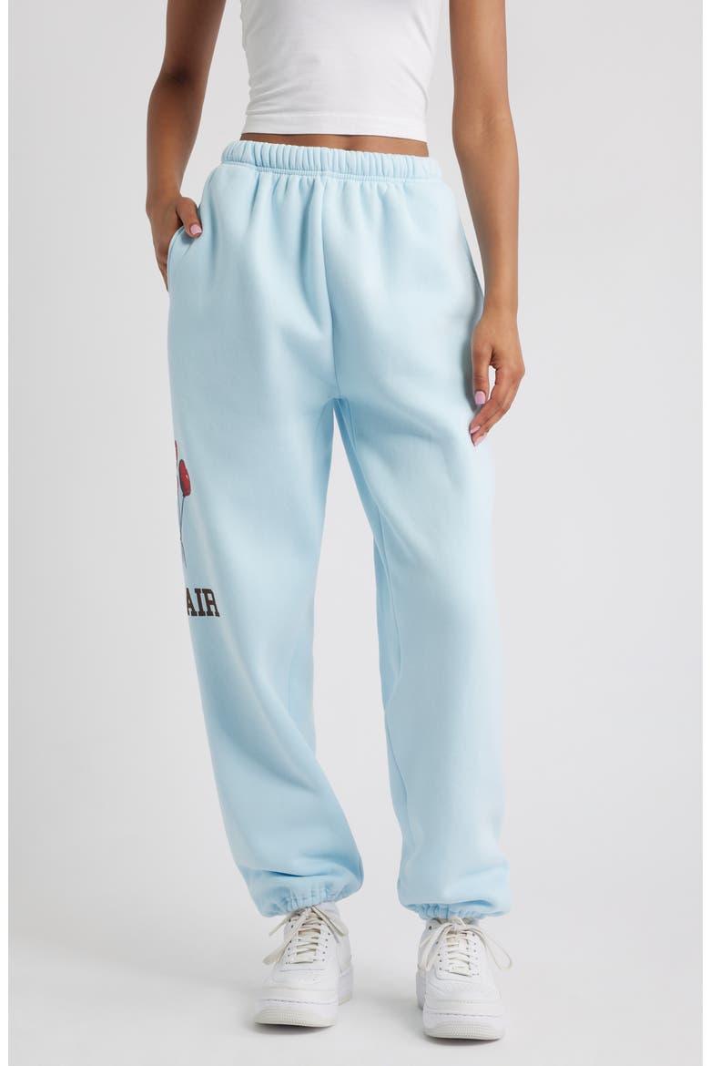 Bear Fleece Graphic Joggers, Main, color, BLUE