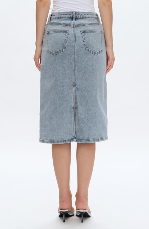 Bayeas Beth Denim Midi Skirt In Blue