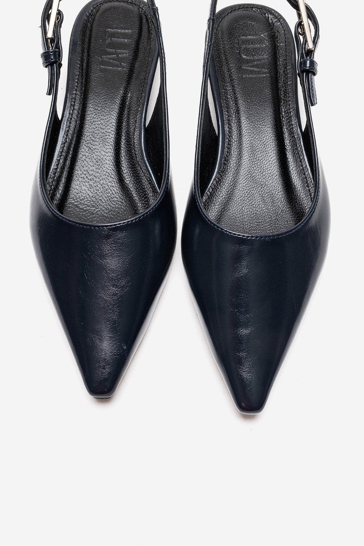 Jenna Slingback Pointed Toe Pump, Alternate, color, Navy
