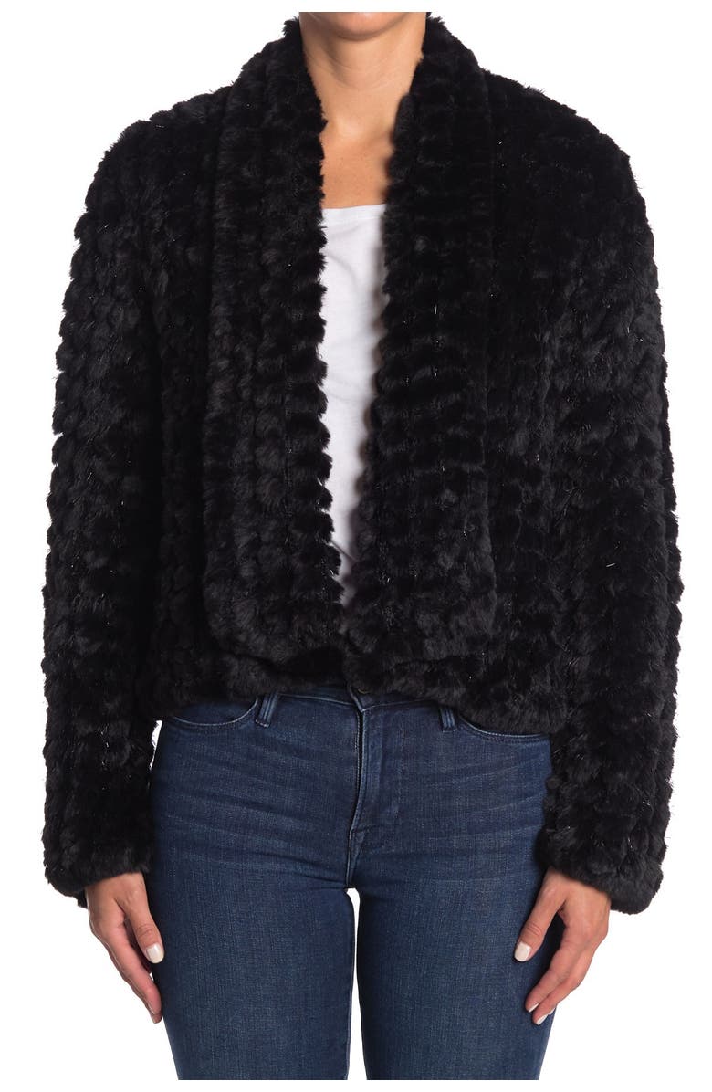 Love Token Glen Faux Fur Cardigan, Alternate, color,
