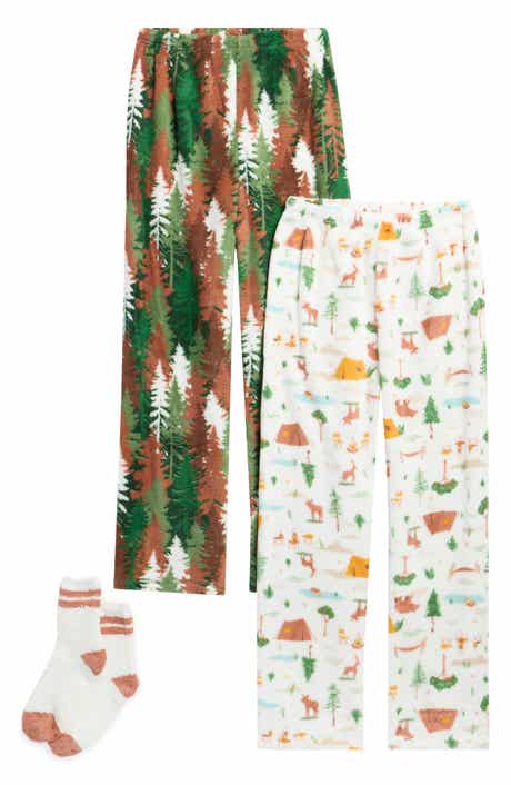 Kids' Lounge Around 2-Pack Pajama Pants & Socks Set
