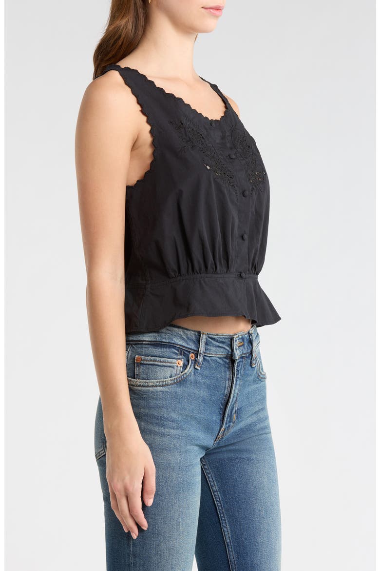 Jerry Eyelet Tank, Alternate, color, BLACK