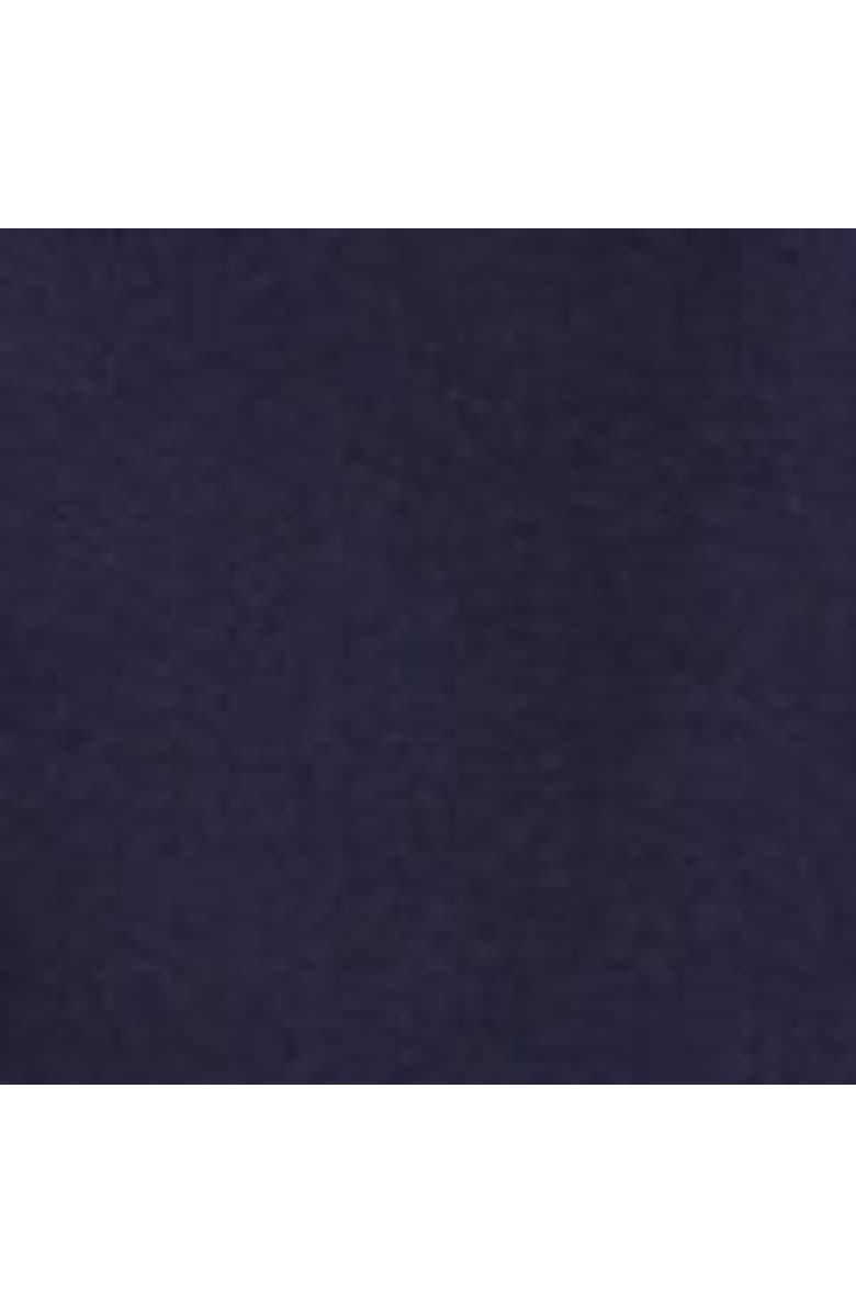 COS Ruched-waist Cotton-jersey Midi Dress, Alternate, color, Navy