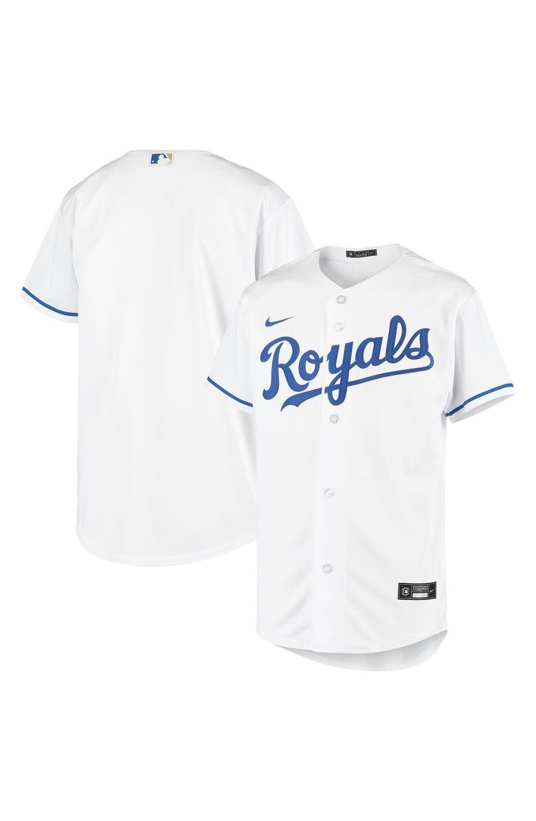 Nike Youth Nike White Kansas City Royals Home Replica Team Jersey, Alternate, color,