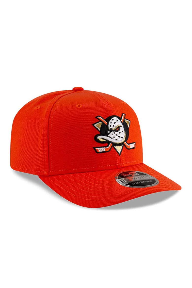 Men's New Era  Orange Anaheim Ducks 9SEVENTY Adjustable Hat, Alternate, color, Orange