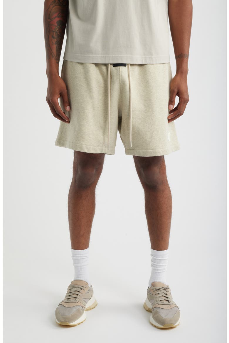 Classic Cotton Fleece Shorts, Main, color, WASHED VANILLA HEATHER