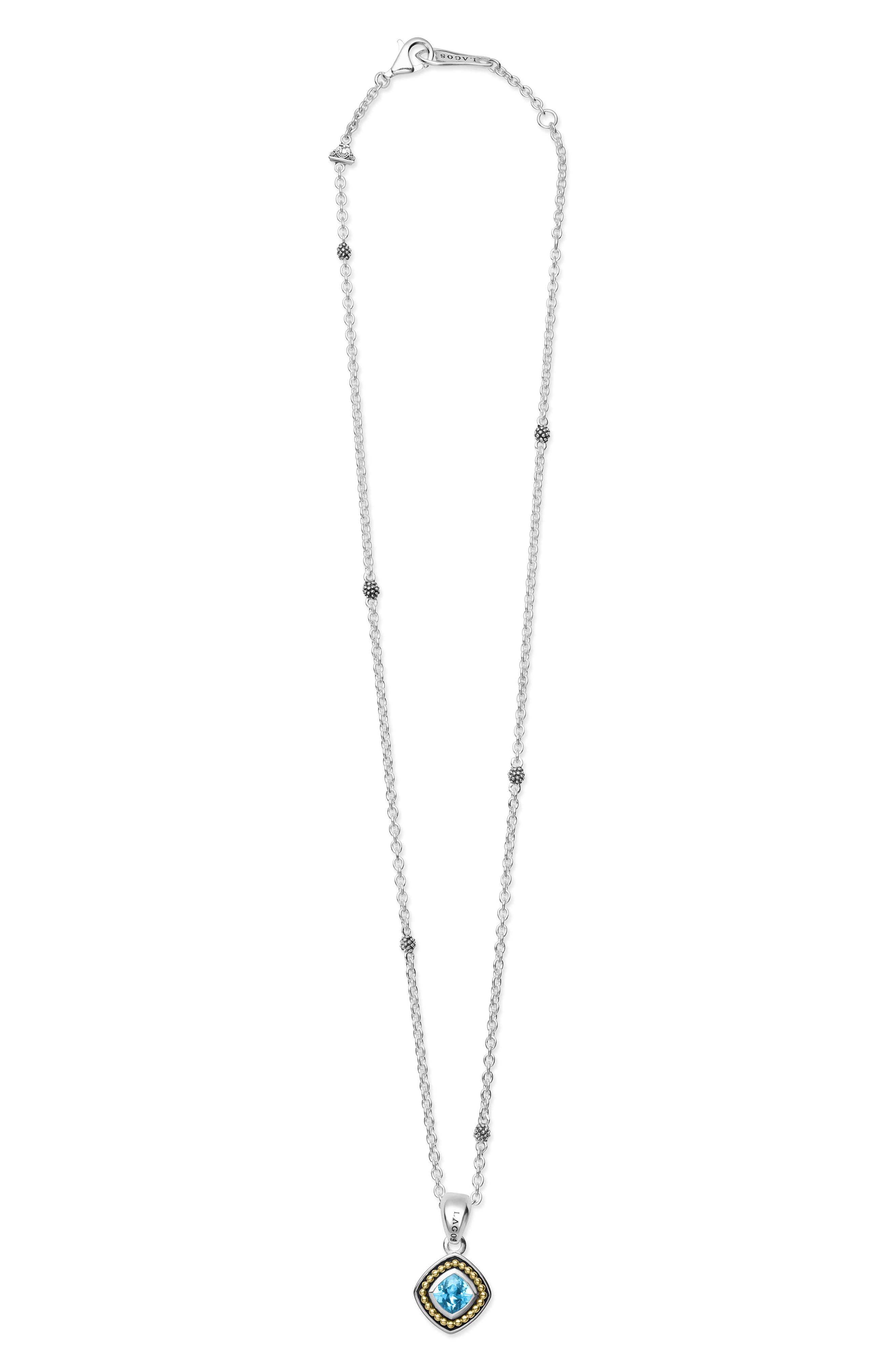 LAGOS Caviar Color Blue Topaz Pendant Necklace (Women) | Nordstrom