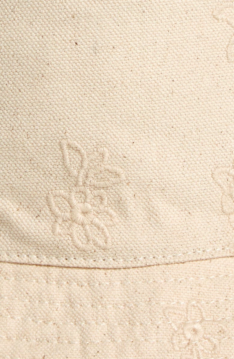 Madewell Eyelet Cotton Twill Bucket Hat, Alternate, color,