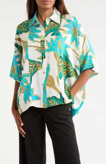 DVF Diane Short Sleeve Woven Shirt