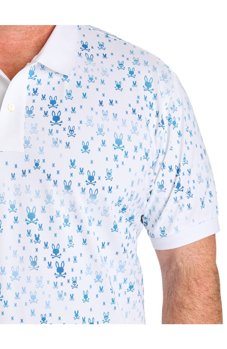 Psycho Bunny Big & Tall Nev Sport Polo Shirt, Alternate, color, White