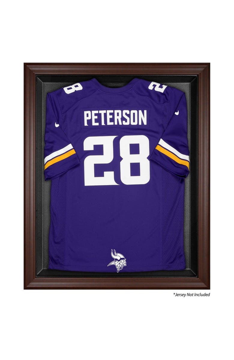 FANATICS AUTHENTIC Minnesota Vikings (2013-Present) Brown Framed Jersey Display Case, Main, color, 