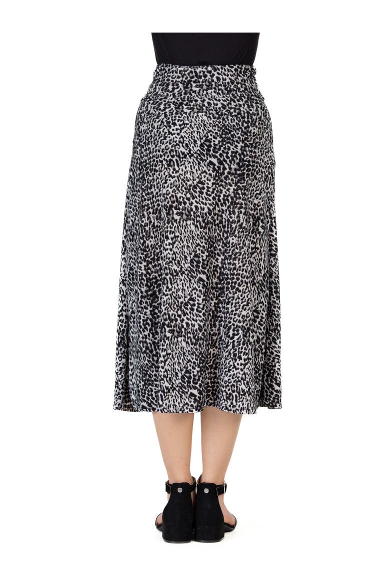 Elastic Waistline Maxi Skirt, Alternate, color, Grey Multi