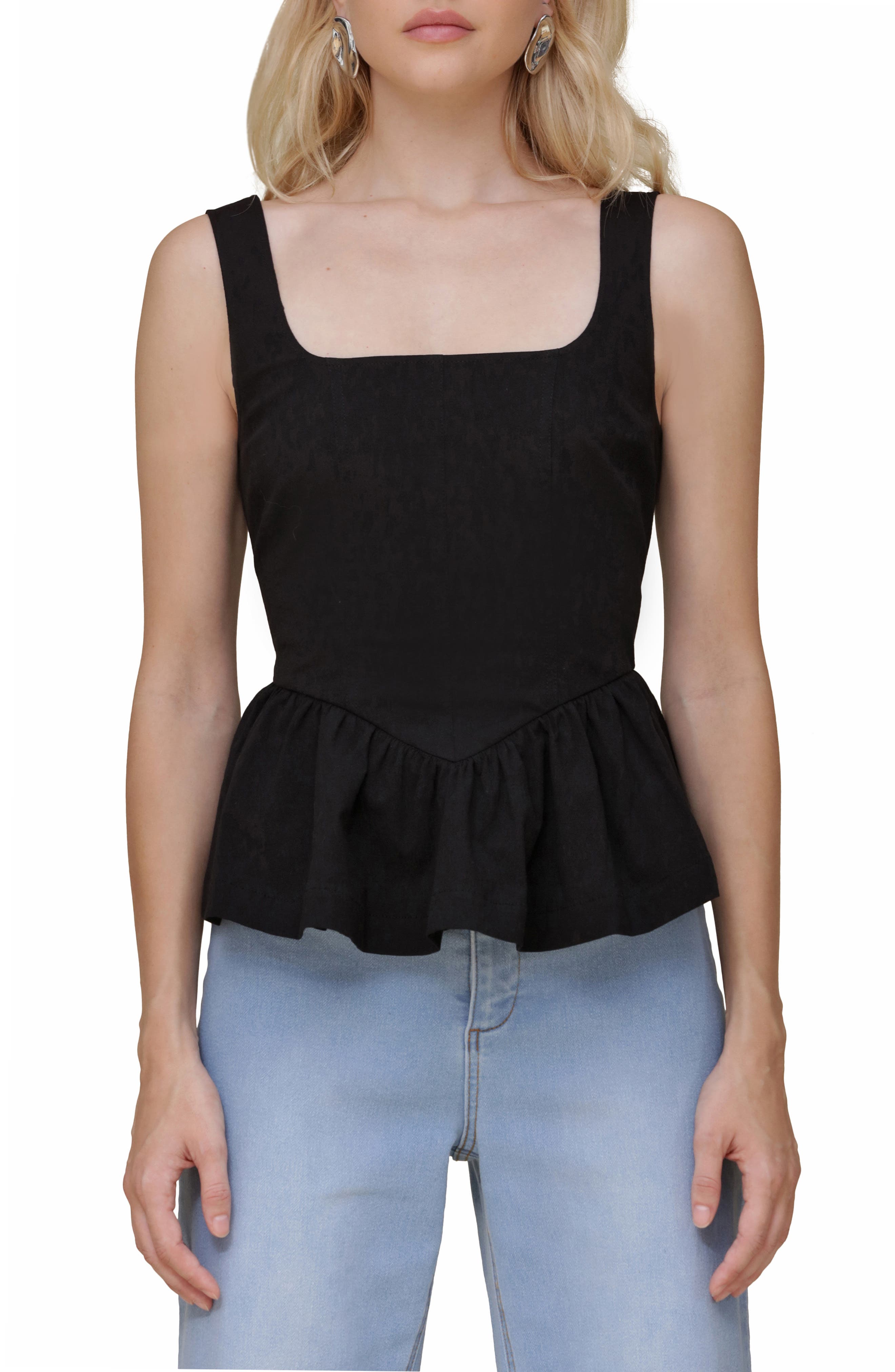 madewell peplum tank
