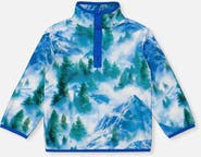 Deux par Deux Mid-Season Half-Zip Stand Collar Polar Jacket