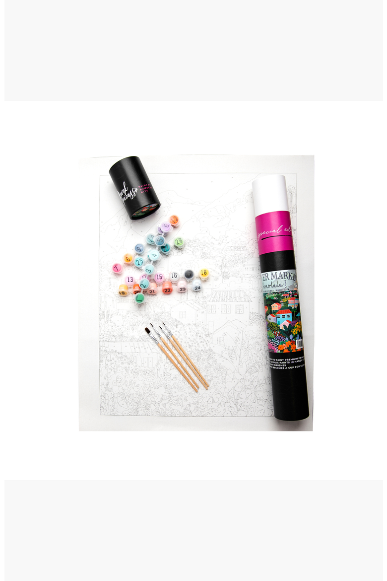 Honolulu Flower Market Paint by Numbers Kit, Alternate, color, Multicolor