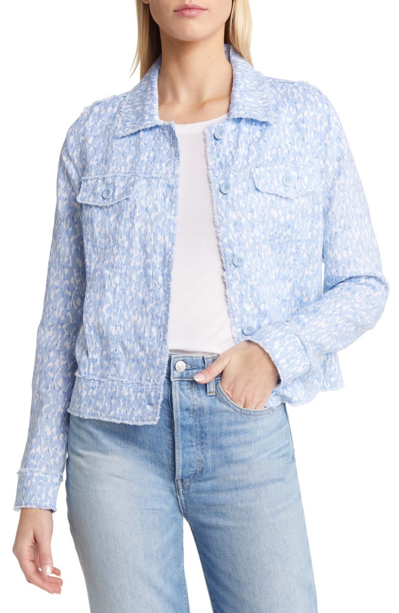 Tommy Bahama Cheetah Print Linen Jacket, Main, color, 