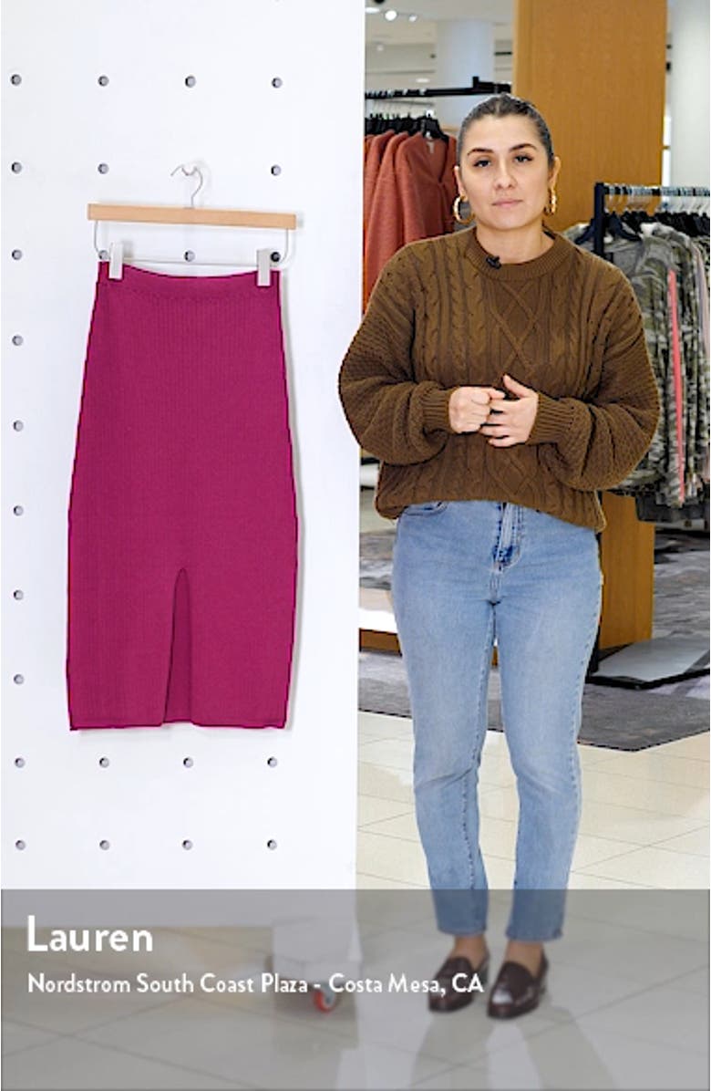 Skyline Rib Midi Skirt, sales video thumbnail