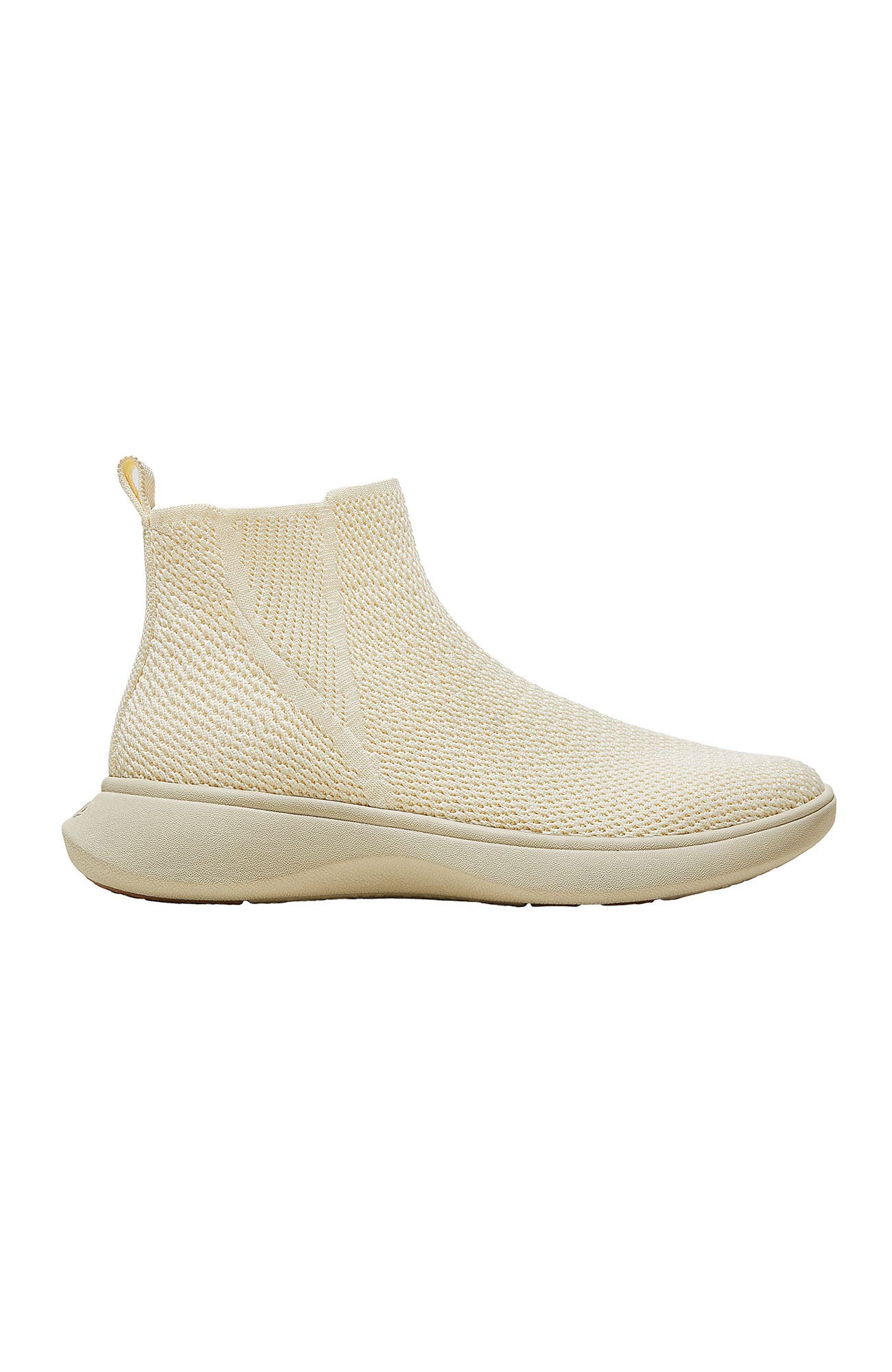 Round-Toe Slip-On Sneaker Boots, Alternate, color, Cream Jagged