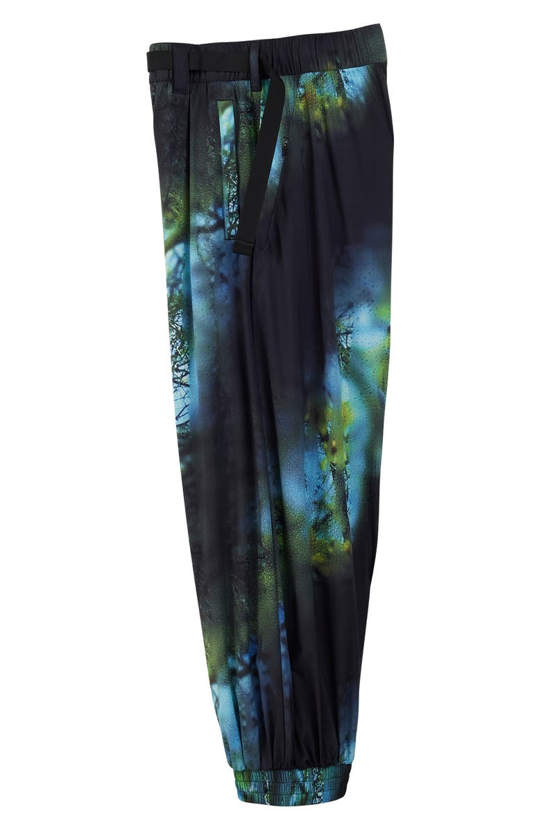 Y-3 Allover Print Belted Ripstop Pants, Alternate, color, 