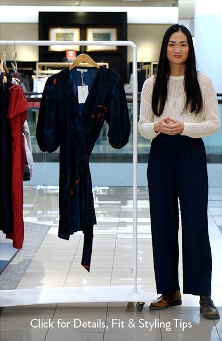 Yali Jacquard Wrap Minidress, sales video thumbnail