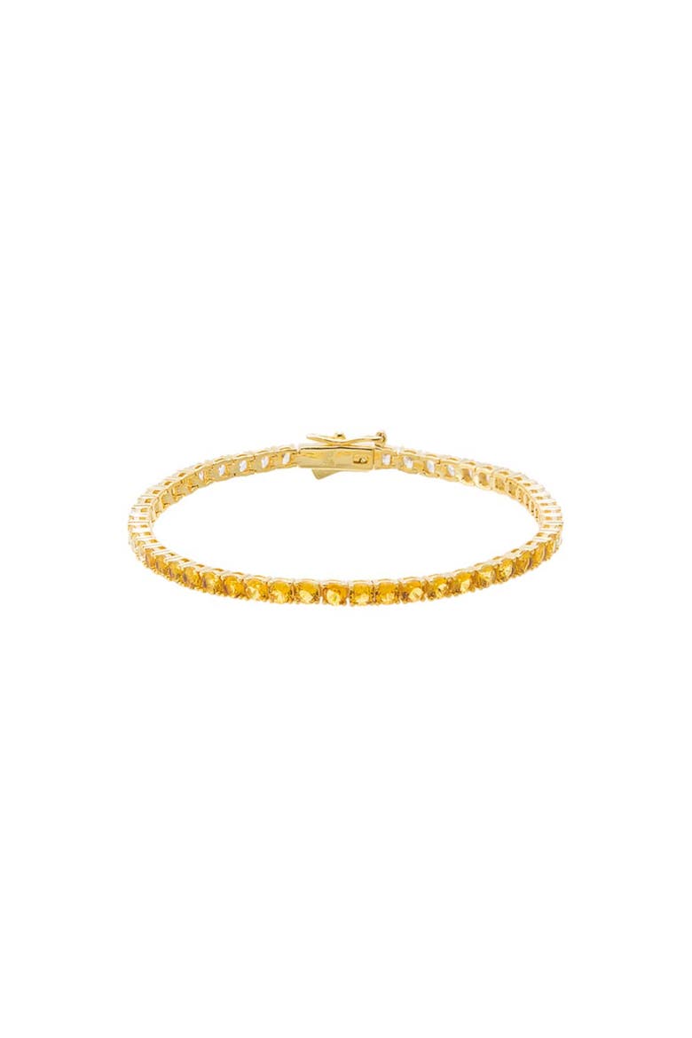 Yellow Ombre CZ Tennis Bracelet, Main, color, Yellow