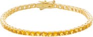 BY ADINA EDEN Yellow Ombre CZ Tennis Bracelet