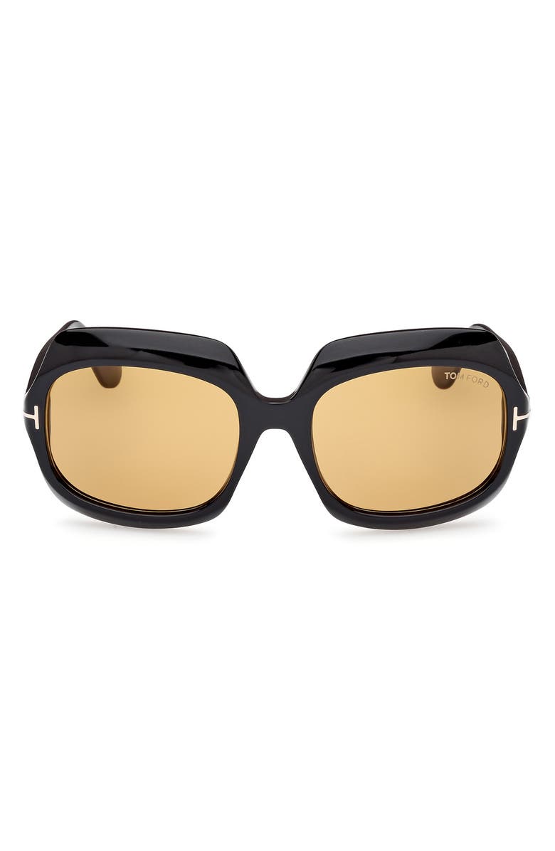 TOM FORD Ren 60mm Geometric Sunglasses, Main, color, 