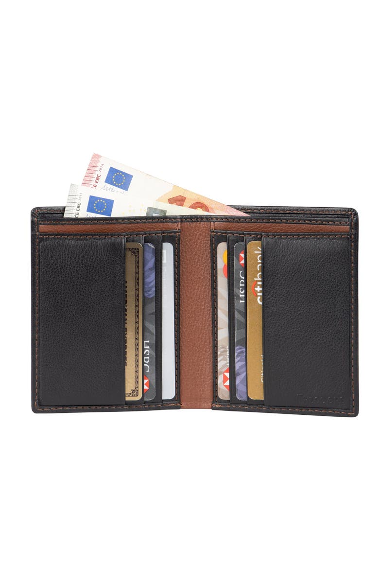Men's Leather Wallet, Alternate, color, Black