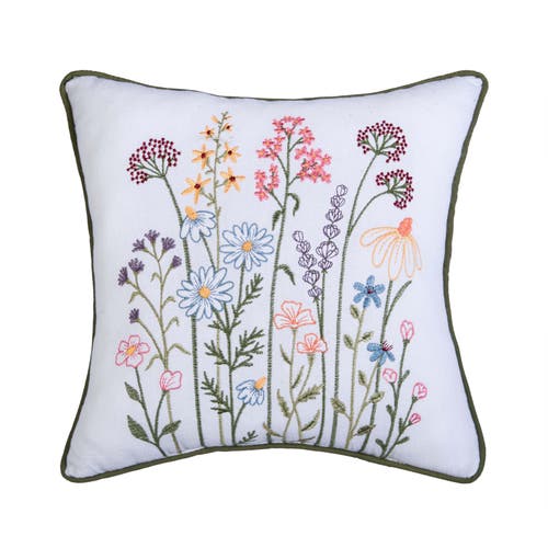 C & F Home C&f Home Botanical Garden Embroidered Throw Pillow, 12" X 12" In Multi