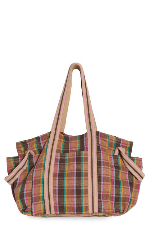 Oksana Plaid Tote Bag