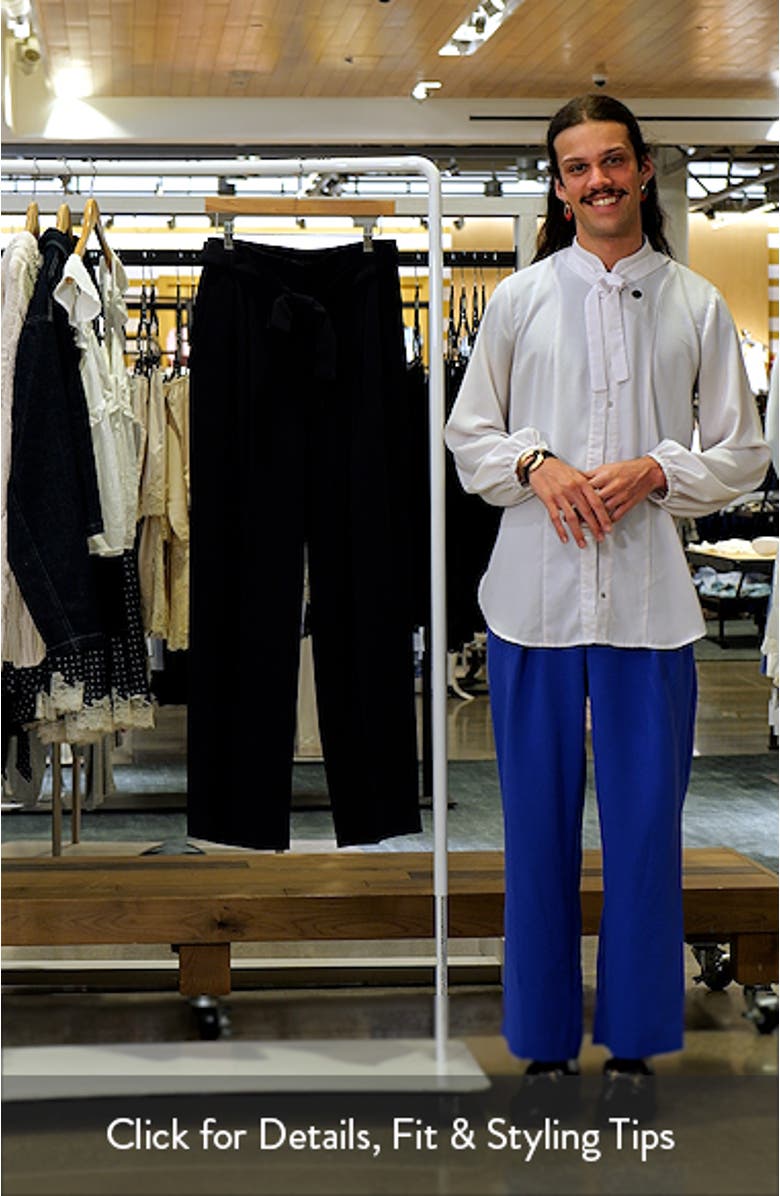 Tapiana Pleated Tie Waist Straight Leg Pants, sales video thumbnail