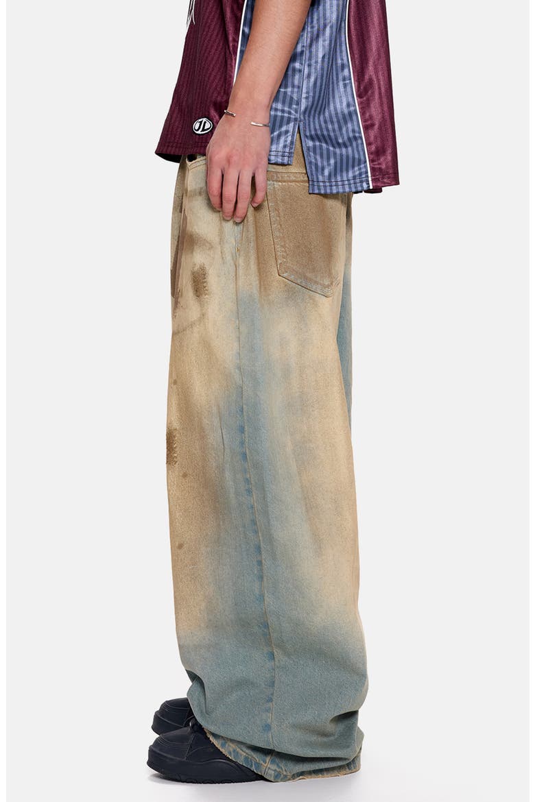 LDN Mud Baggy Jeans, Alternate, color, BLUE