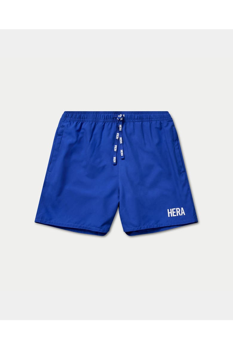 Water Reactive Drawstring  Swim Shorts, Alternate, color, Cobalt