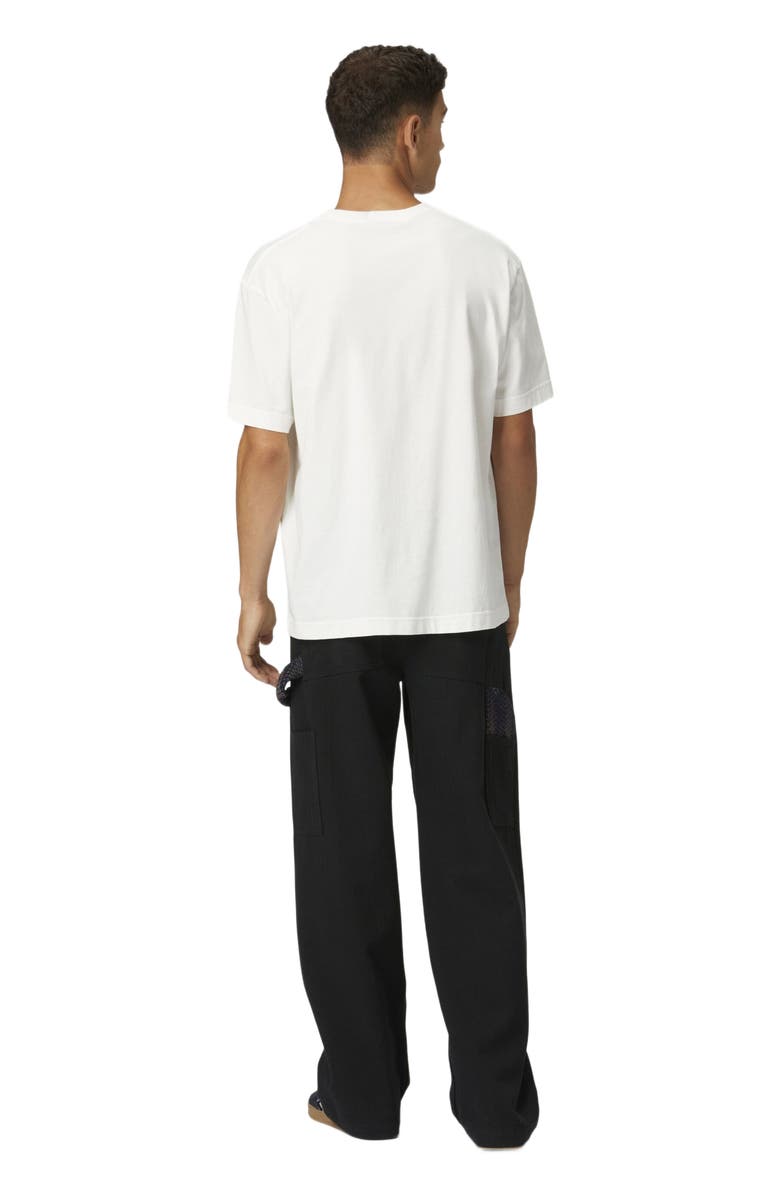 Missoni Denim Cargo Trousers With Chevron Knit Inserts, Alternate, color,