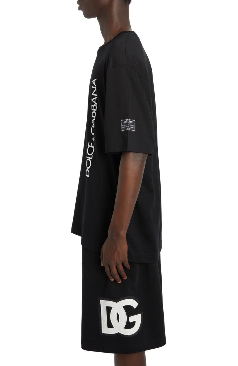 Dolce&Gabbana Logo Graphic T-Shirt, Alternate, color, Nero