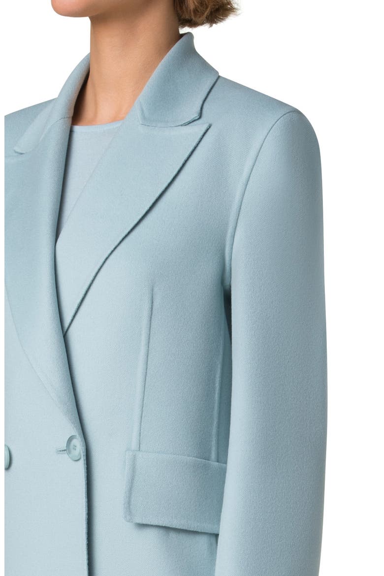Zelda Cashmere Double Face Coat, Alternate, color, STONE BLUE