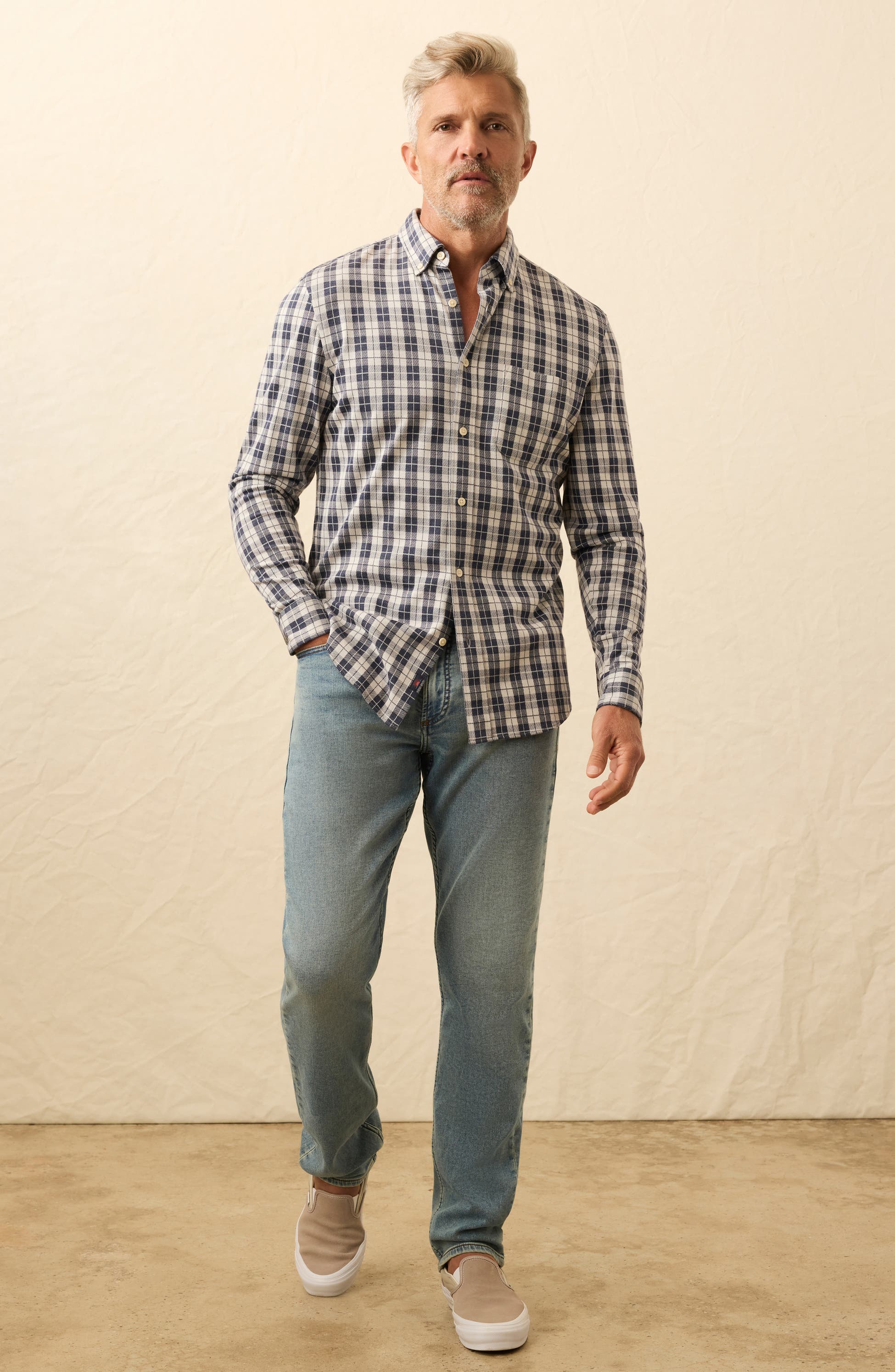 Coastline Knit Button-Down Shirt