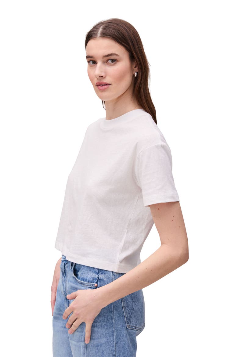 Vintage Jersey Oversized Crop, Alternate, color, White