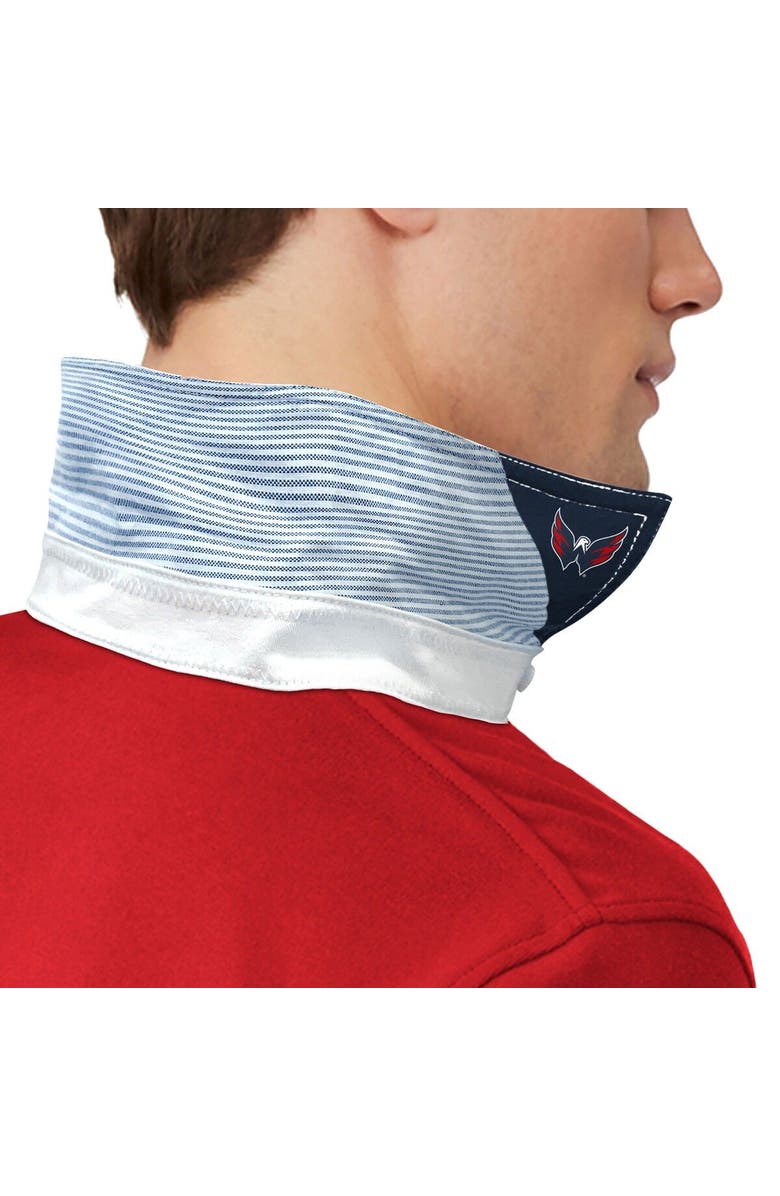 Tommy Hilfiger Men's Tommy Hilfiger Red Washington Capitals Martin Rugby Long Sleeve T-Shirt, Alternate, color,