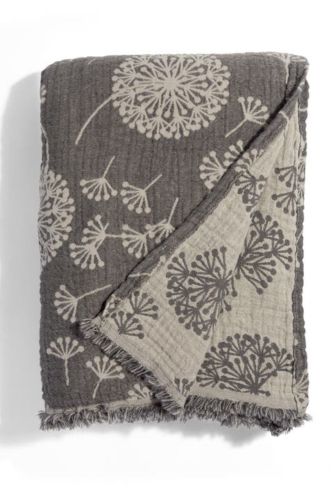 Dandelion Reversible Organic Muslin Blanket
