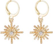 DLORIA Star Dangle Earrings Huggies