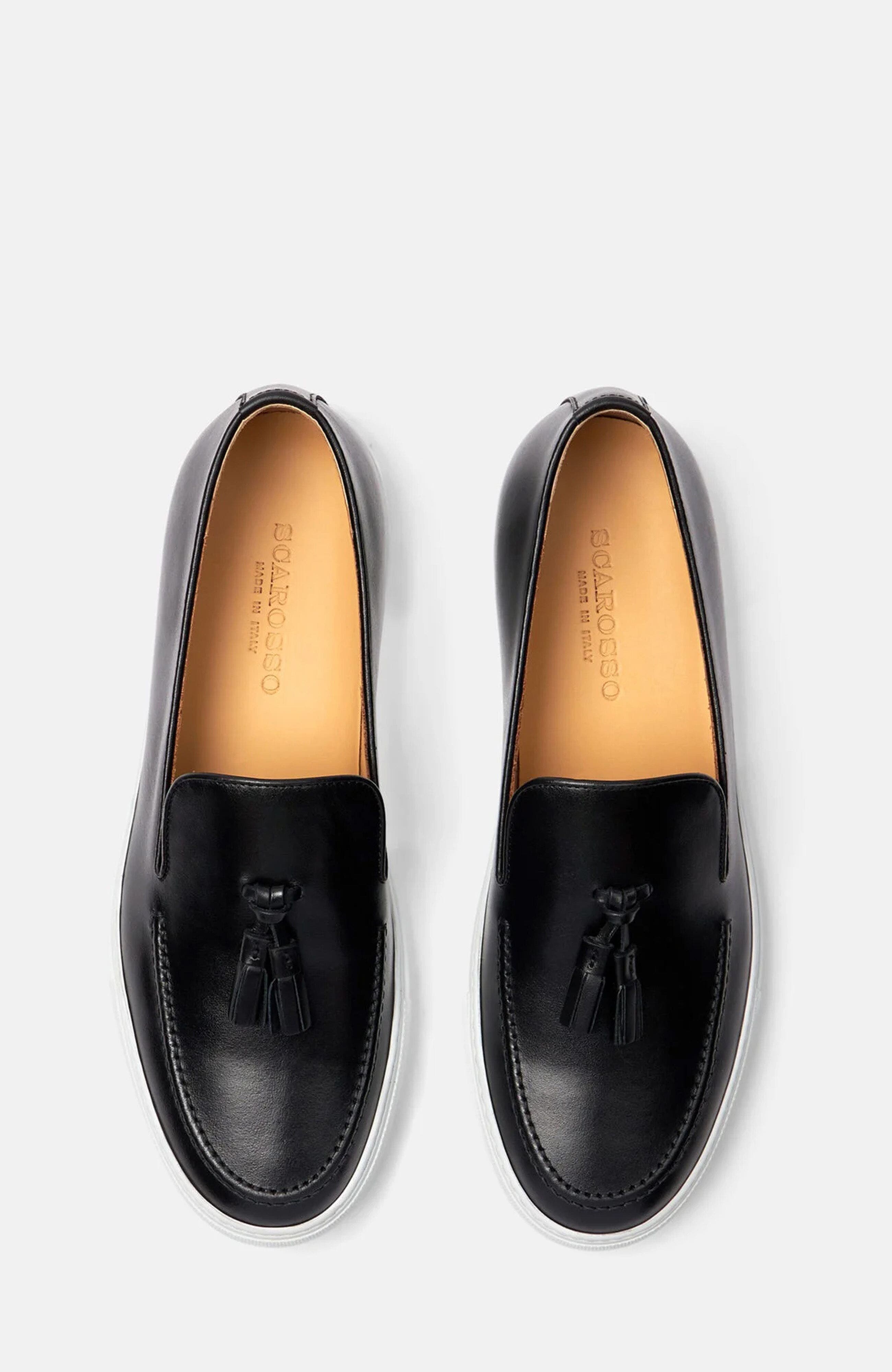 SCAROSSO Amedeo Sneakers, Alternate, color, Black - Calf