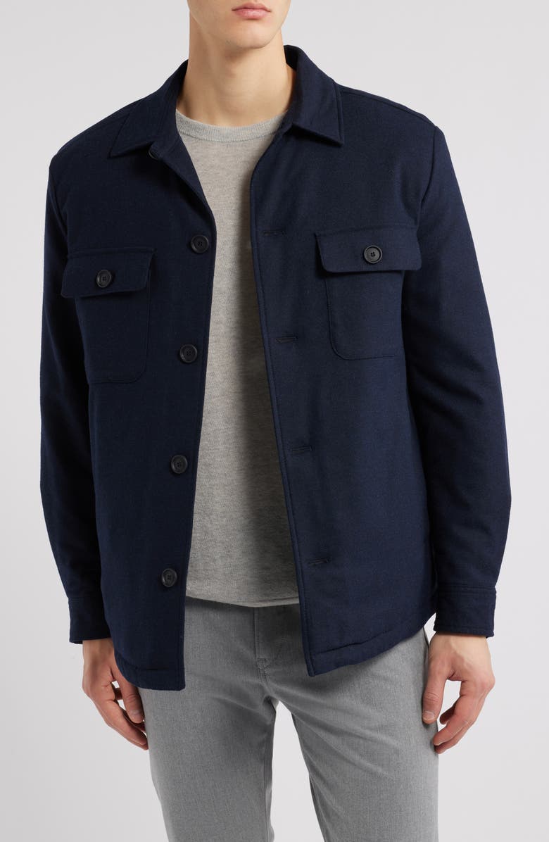 BOSS Carper Performance Tech Flannel Overshirt, Main, color,