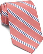 Brooks Brothers Diagonal Stripe Silk Blend Tie