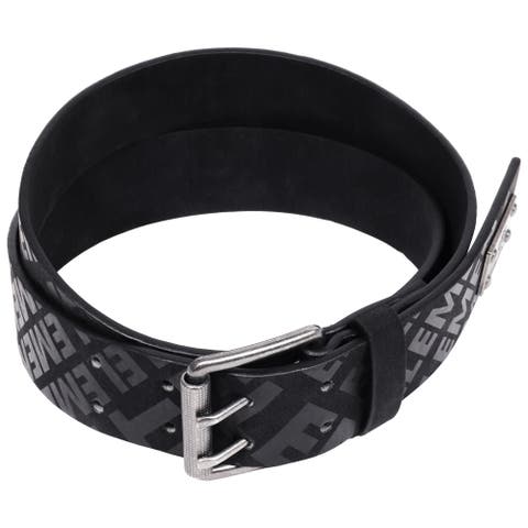 Distressed PU Belt with Antique Silver Roller Buckle